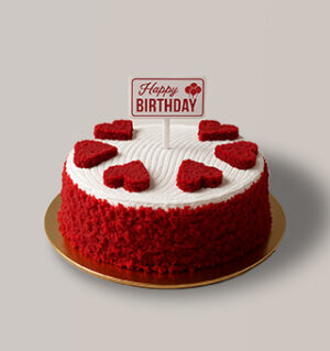 Red Velvet Heart Cake